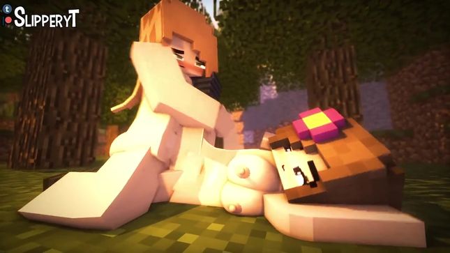 Секс в лесу Minecraft
